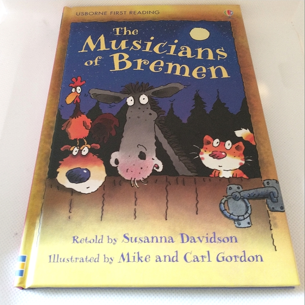 3/$24 The Musicians of Bremen Usborne First Reading Hardcover Book